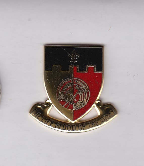 US Army 64th Support Battalion Supply Quartermaster QM crest DUI badge G-23