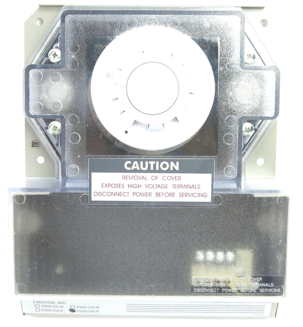 FIRECOM F600-2W-P 2-WIRE CONVENTIONAL DUCT SMOKE DETECTOR