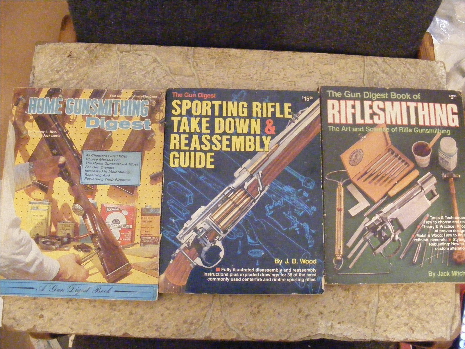 3 Books, Home Gunsmithing Digest, Sporting Rifle Take Down Guide, Riflesmithing