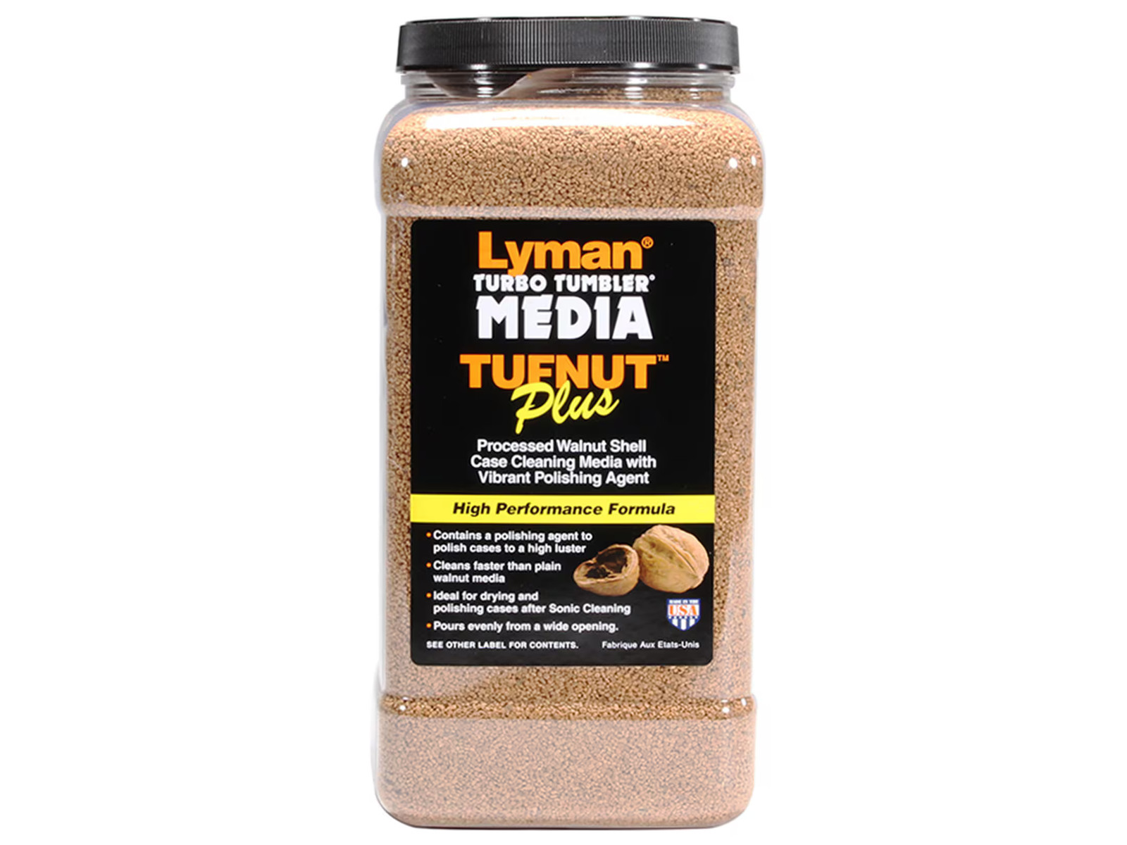 Lyman Turbo Brass Cleaning Media Treated Tufnut (Walnut) Medium Easy Pour Jug 7