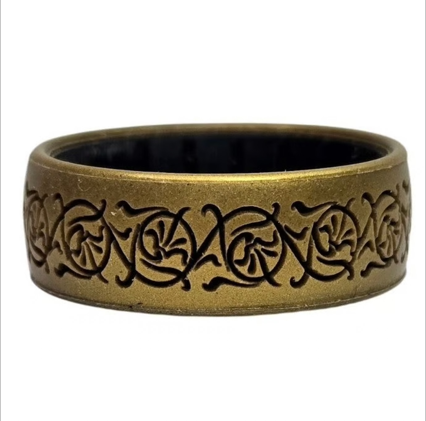 Enso Rings Lord of the Rings Gandalf's Light in Antique Gold/Black Pick a Size