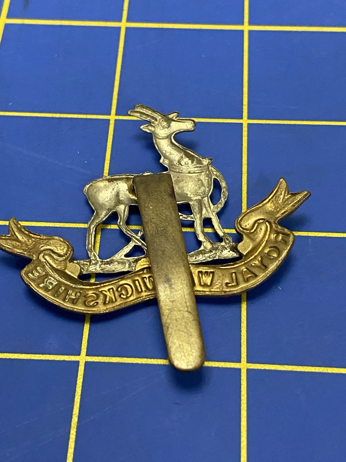 Original WW2 British Army Cap Badge - Royal Warwickshire
