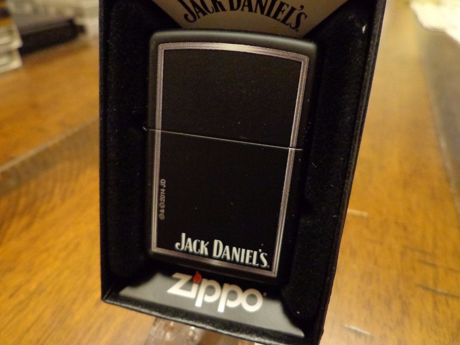 JACK DANIEL'S TENNESSEE WHISKEY BLACK MATTE ZIPPO LIGHTER MINT IN BOX
