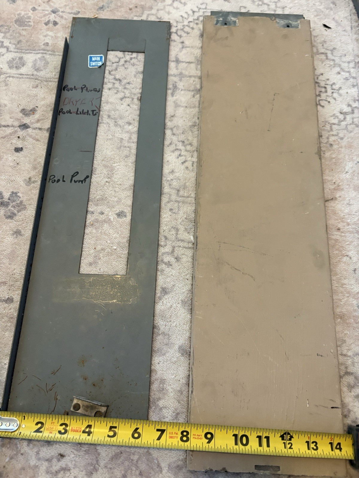 Electrical Panel Cover And Dead Front