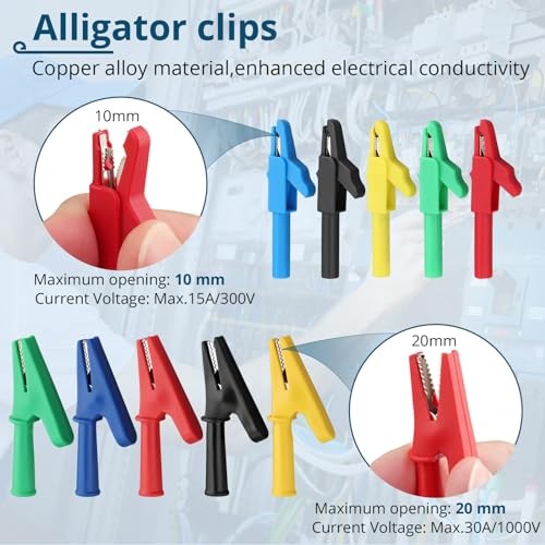 Back Probe Kit,35PCS Multimeter Test Leads with Piercing Probes & Clips | 3