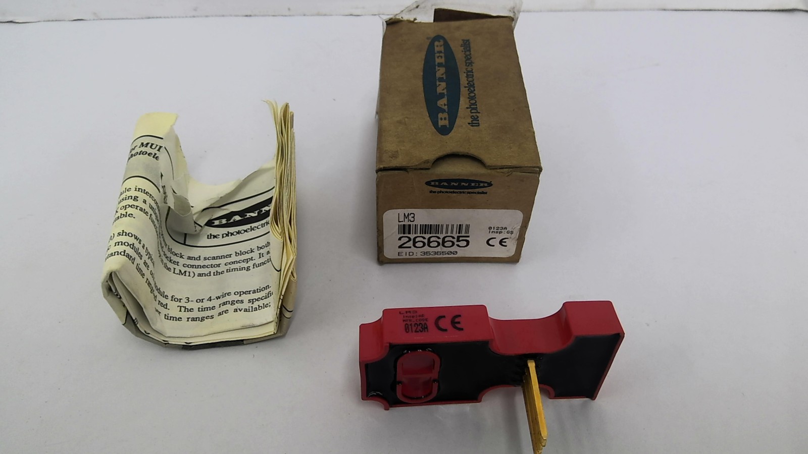Banner LM3 0123A Logic Module Insp: AB Jumper For D/O