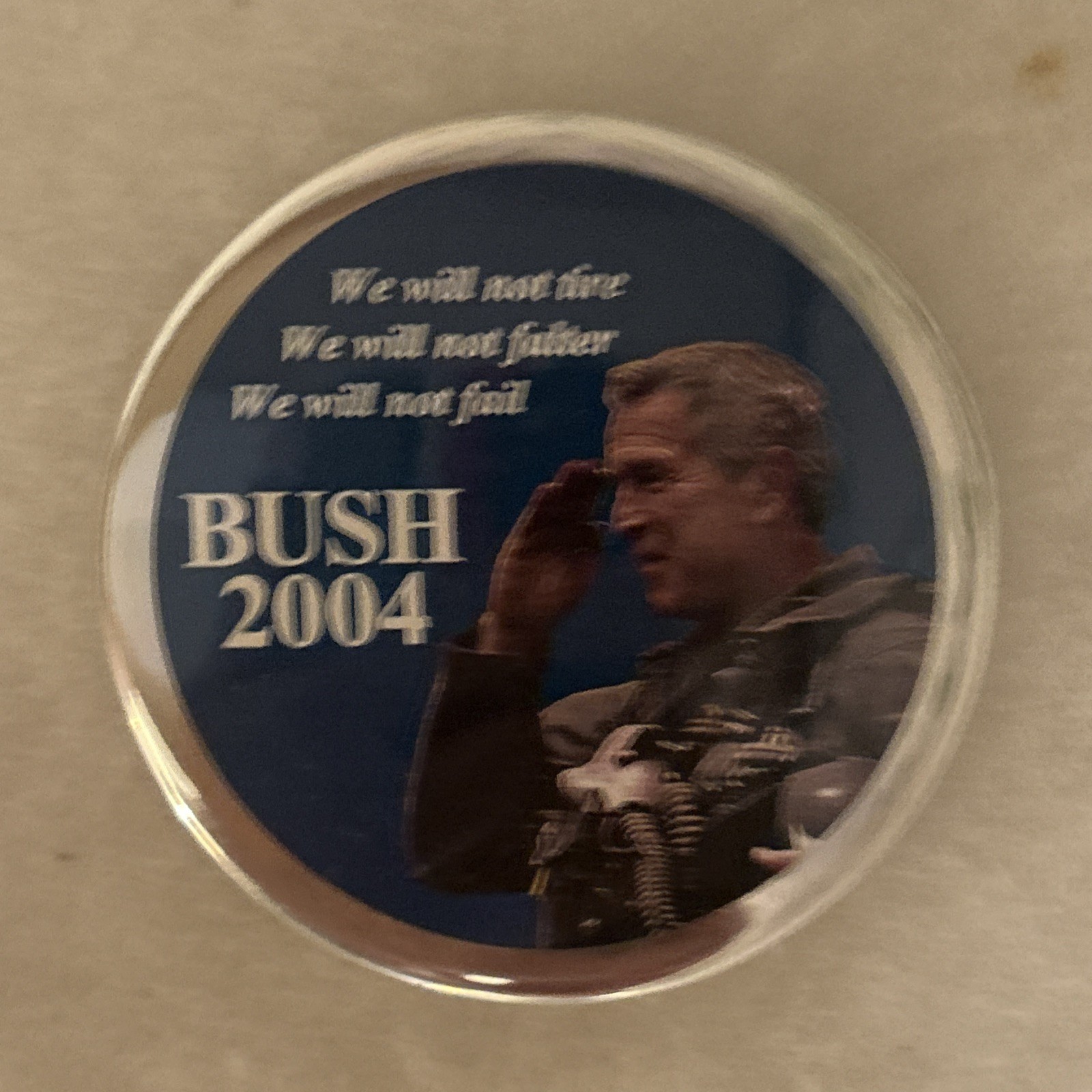 Bush 2004  3” pinback button pin