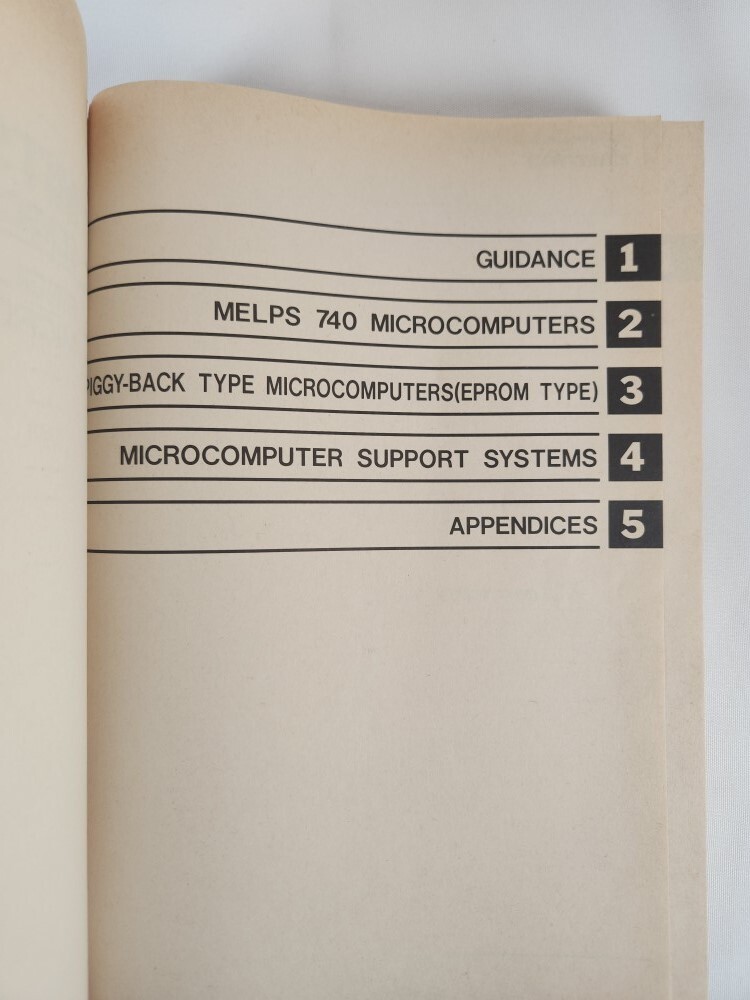 Mitsubishi Semiconductors 1986 2-Vol Single-Chip 8-Bit Microcomputers Series 740