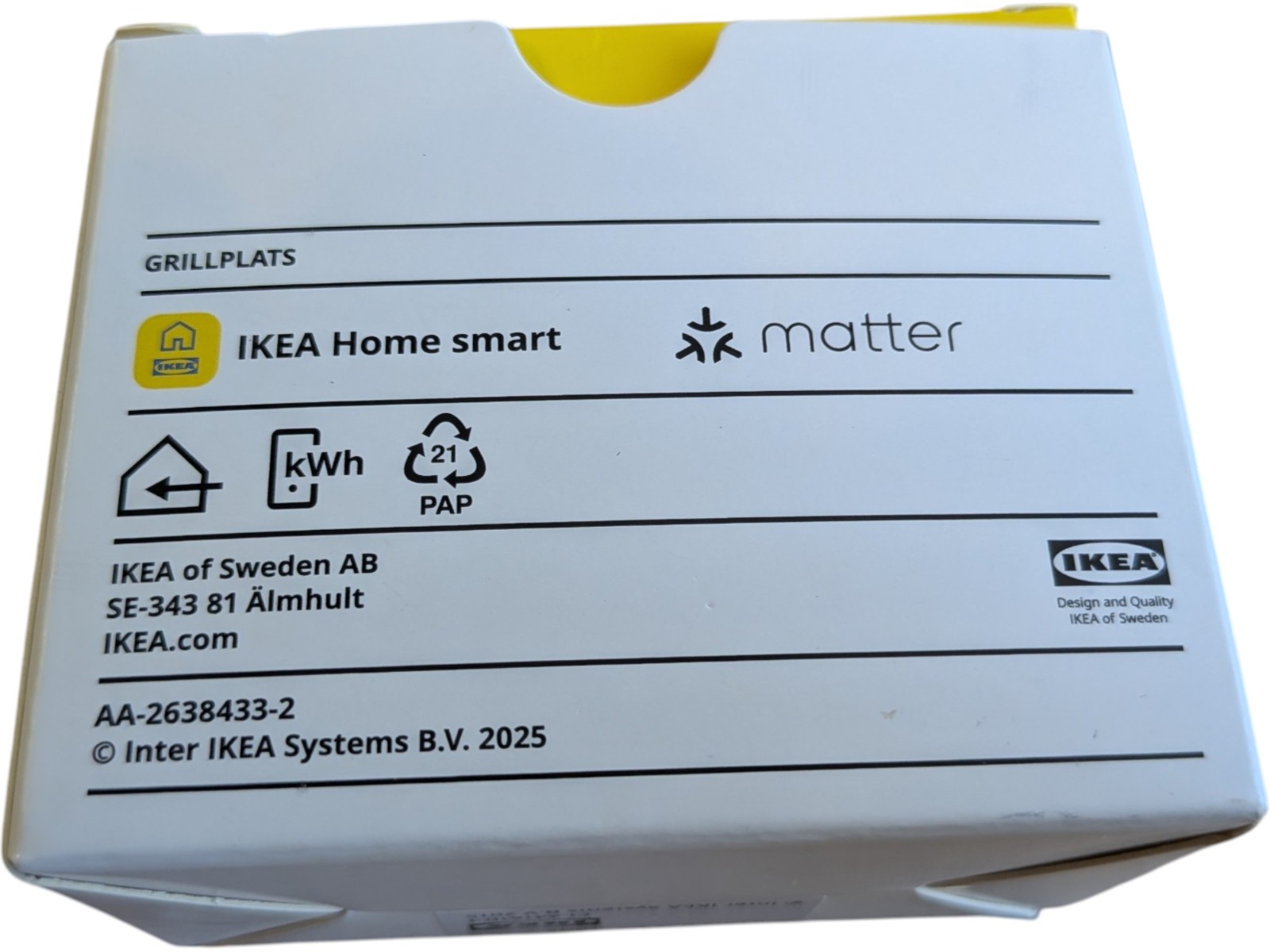 IKEA GRILLPLATS Matter Smart Plug White