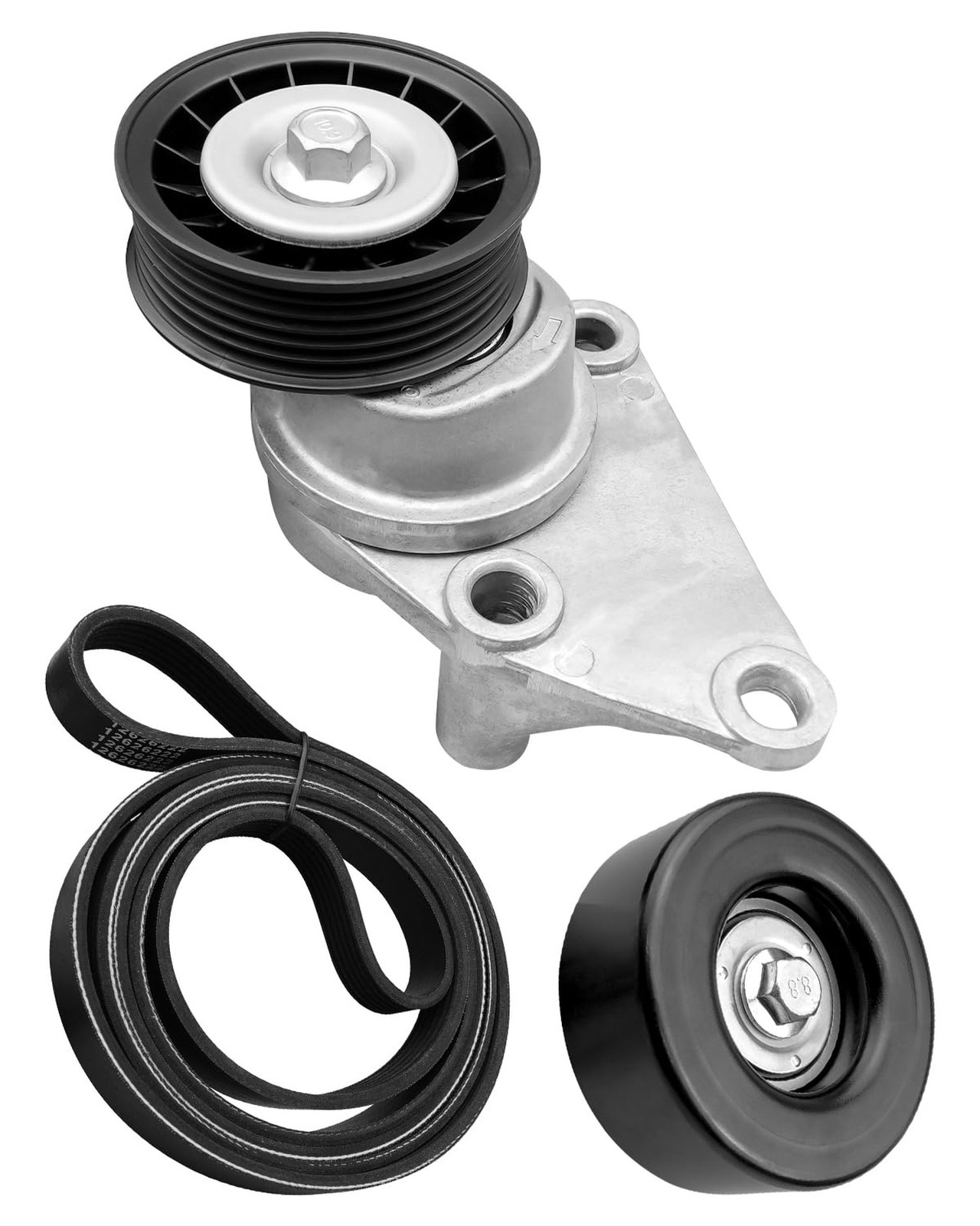 Serpentine Drive Belt Tensioner Kit Fit for Chevrolet Silverado Suburban Taho...