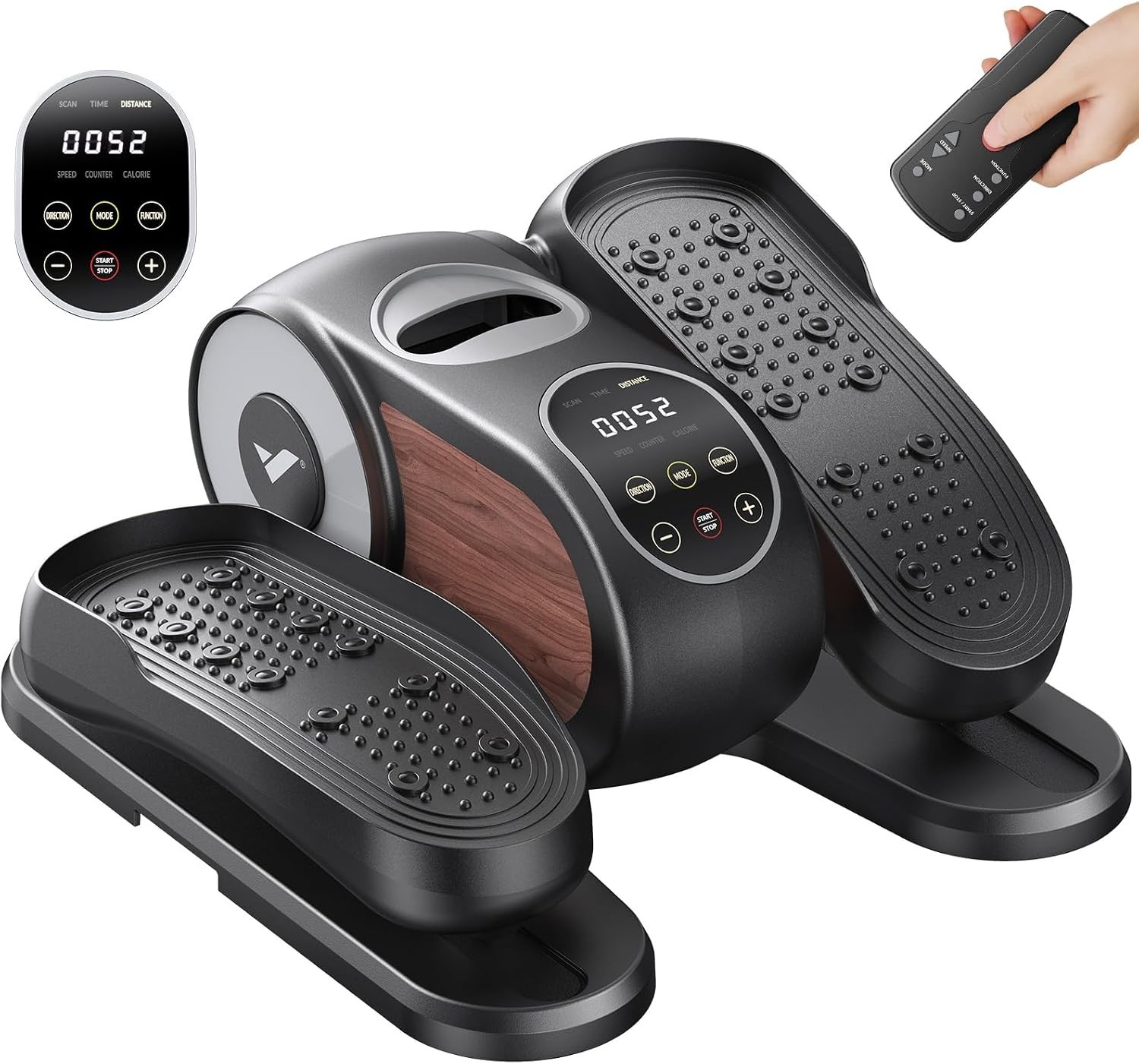 Under Desk Elliptical Machine, Leg Exerciser While Sitting for Seniors with 12-S