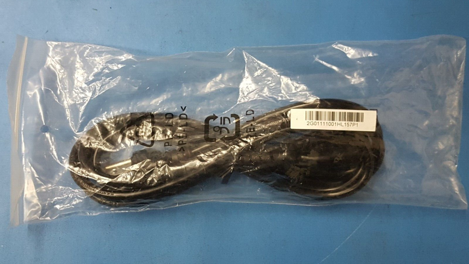 (2PCs) 6 FT ,  Power Cord Cable, Flat 3-Prong  , Black , 3X 18WAG