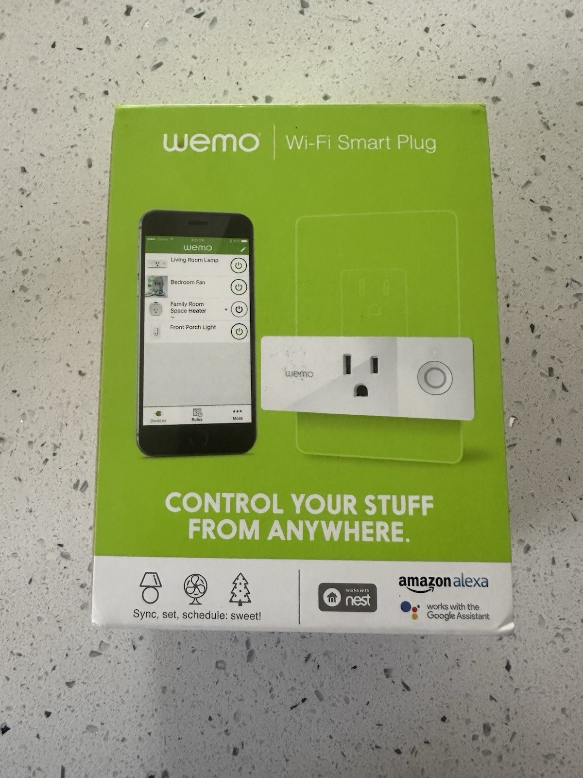 NEW Belkin Wemo Mini Smart Plug Wi‑Fi – F7C063 – Alexa/Google/Siri