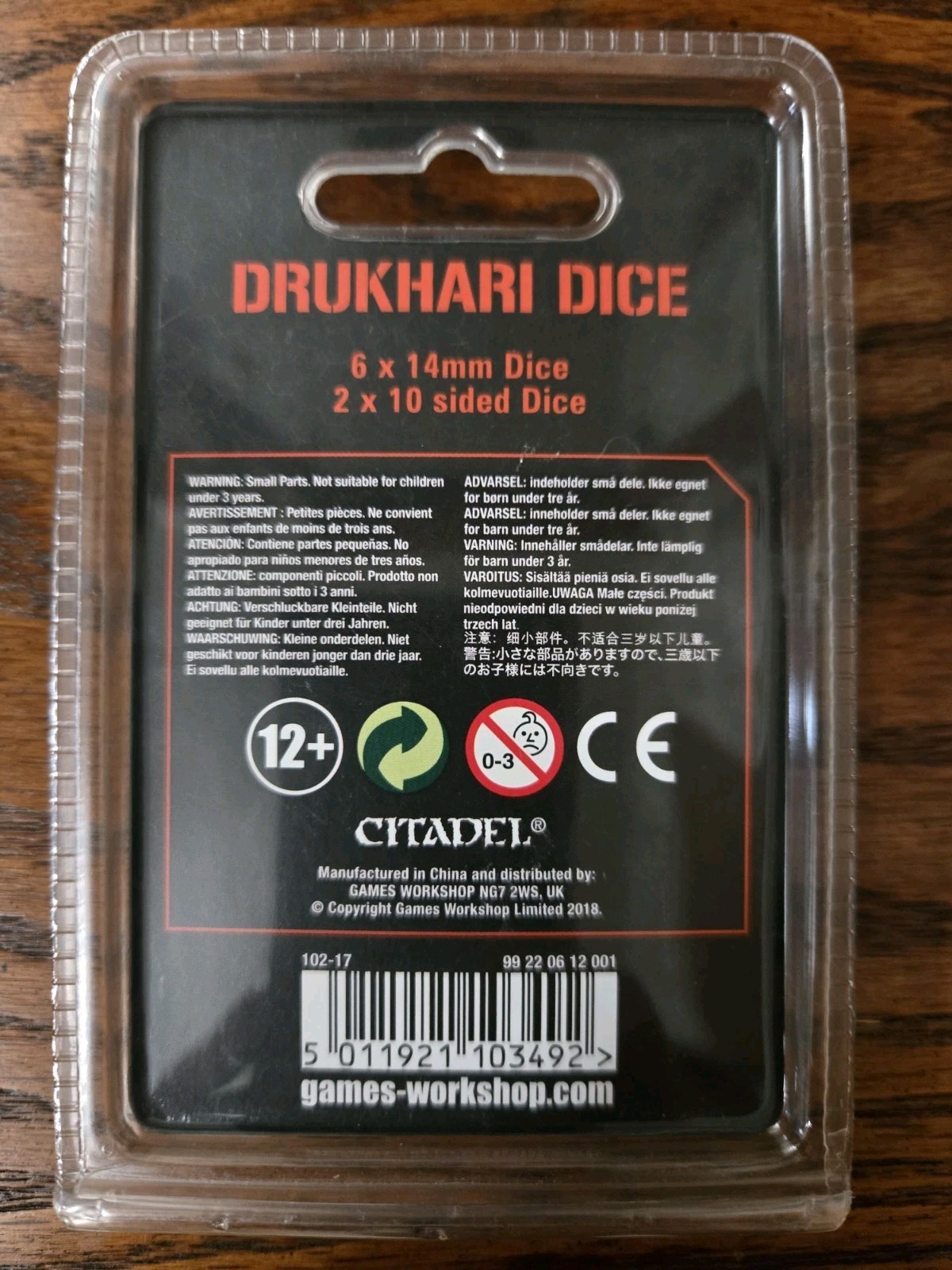 Warhammer 40k - Kill Team - Drukhari Dice GW Brand New