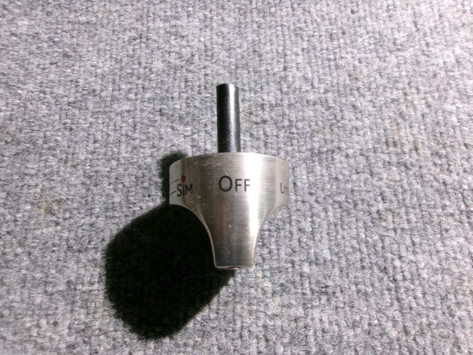 WB03K10308 GE RANGE OVEN CONTROL BOIL KNOB - STAINLESS STEEL