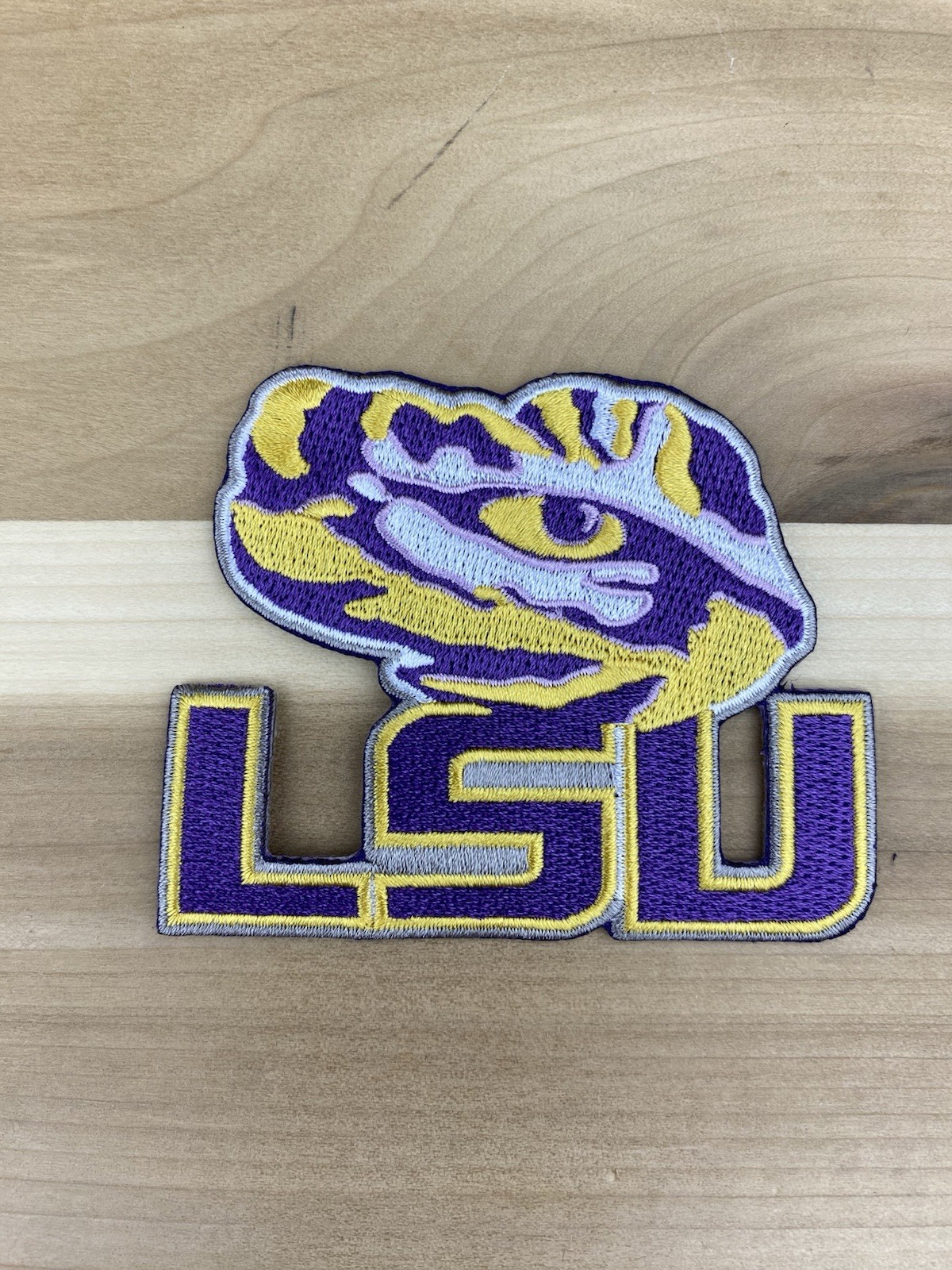 LSU Tigers 3.5" Iron On Embroidered Patch ~ FREE Tracking!!
