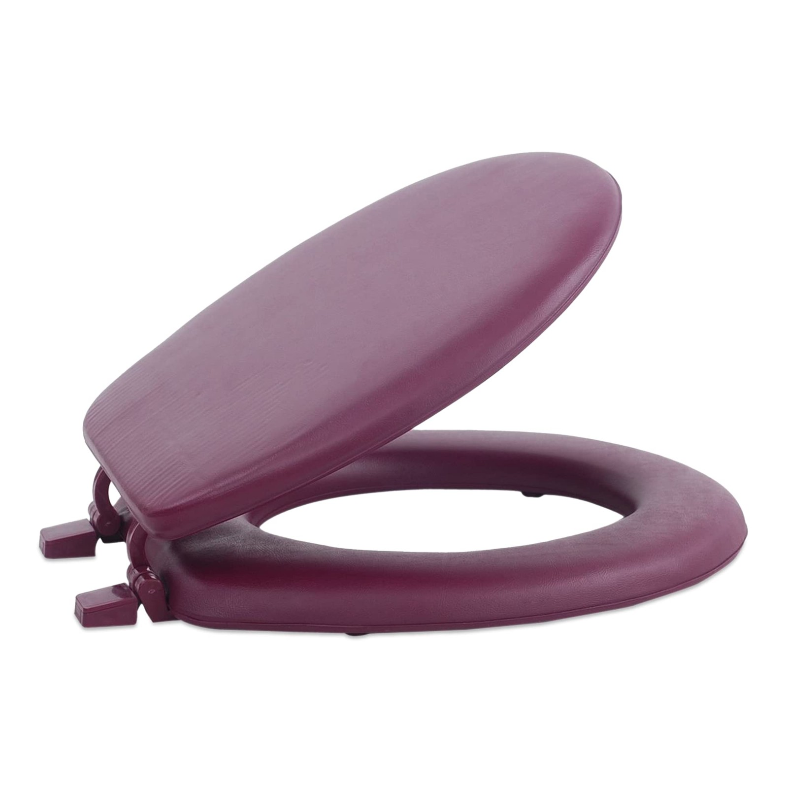 Soft Standard Vinyl Toilet Seat, Burgundy - 17 Inch 17 Inch,