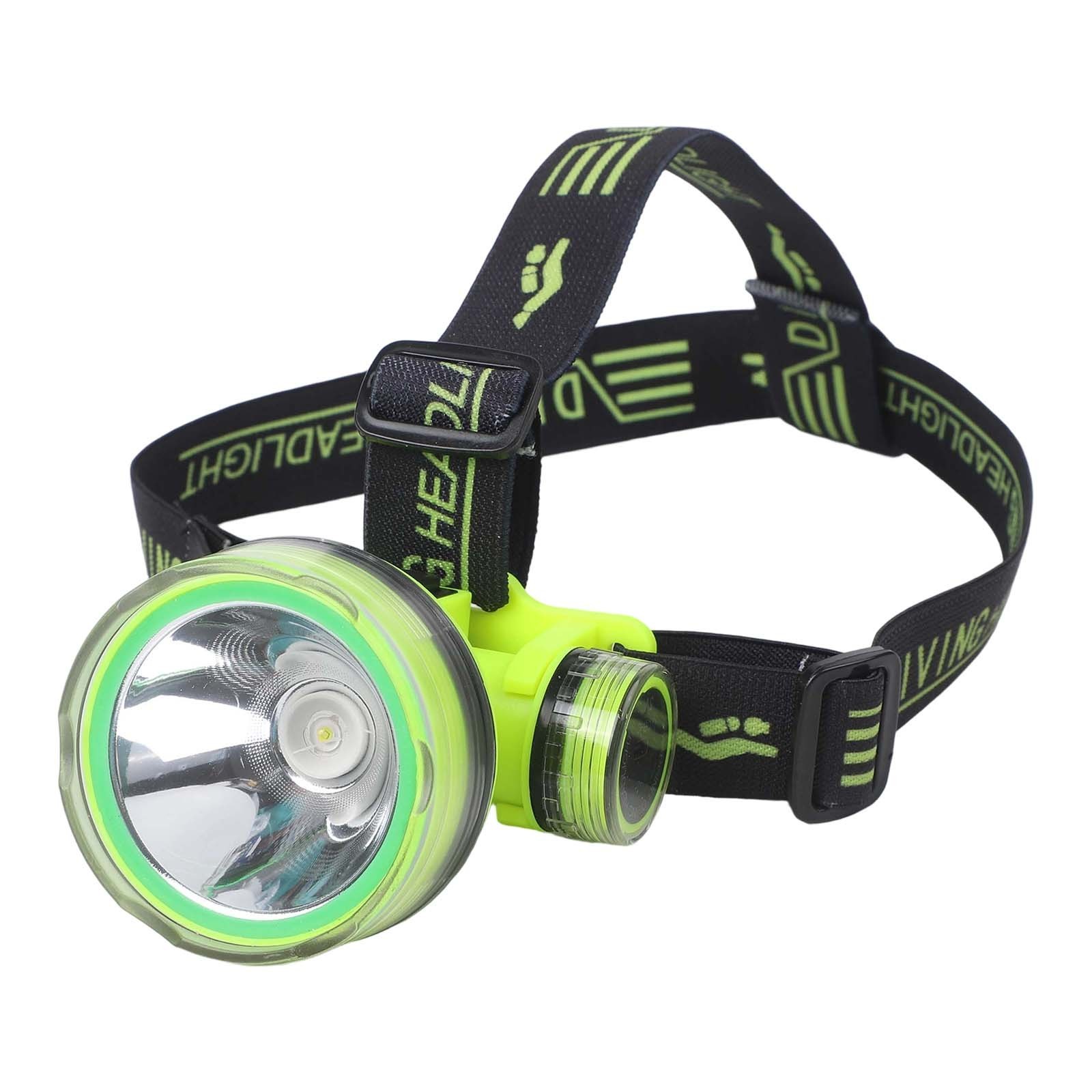 350M Underwater Headlight for Night Fishing IPX8 Waterproof Diving Headlamp
