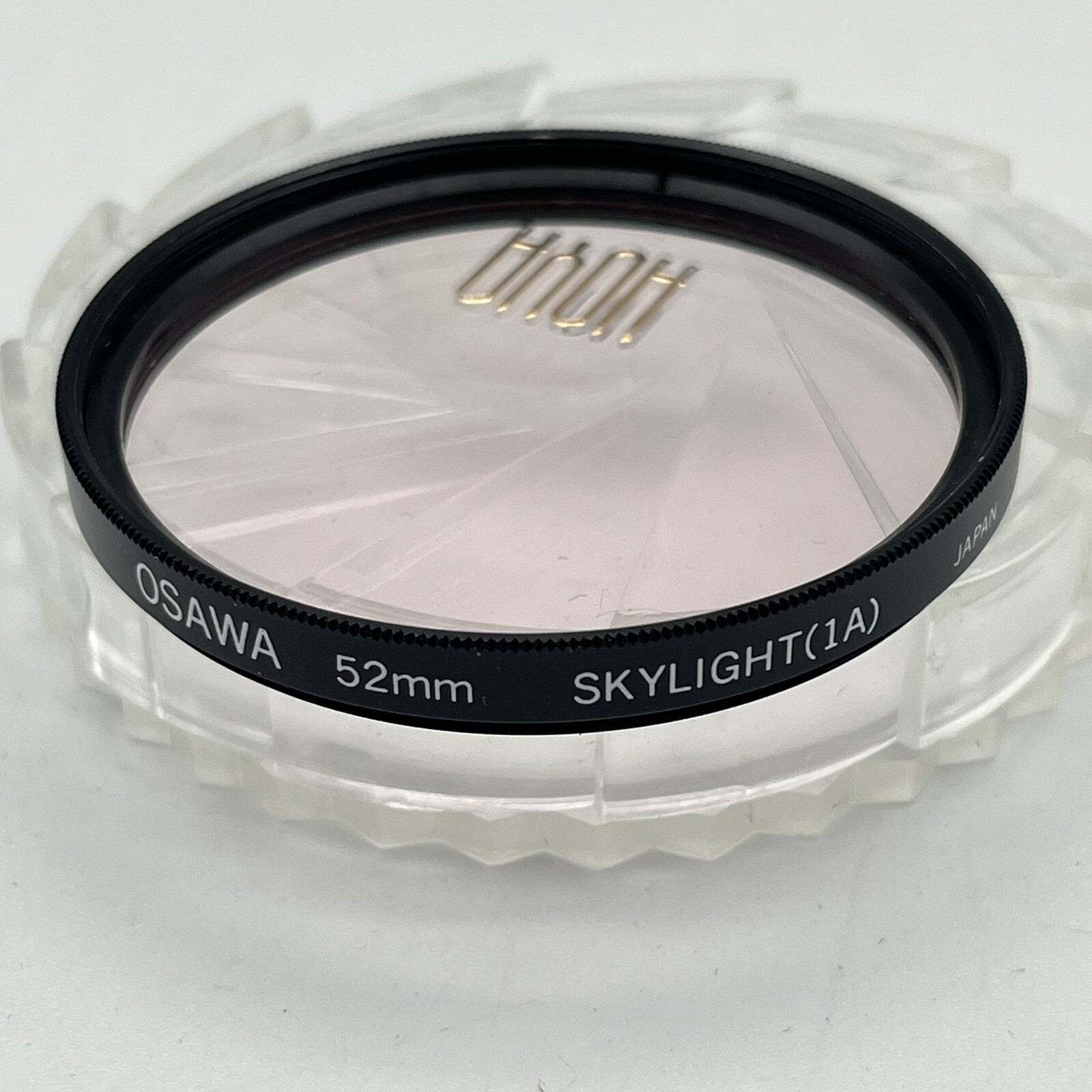 Osawa 52mm Skylight (1A) Filter - Clear Glass - With Plastic Case -Made In Japan