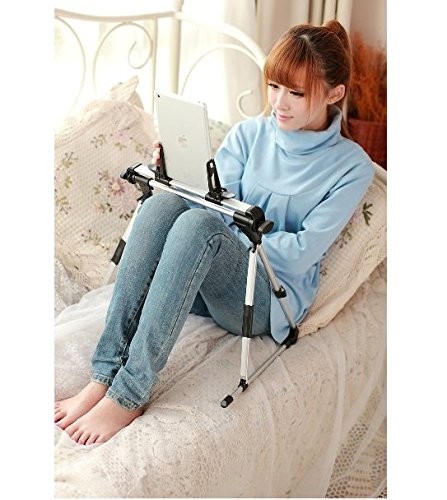 Stand, Adjustable Portable Foldable Holder for Floor Desk Sofa Bed, iPad 2 3 ...