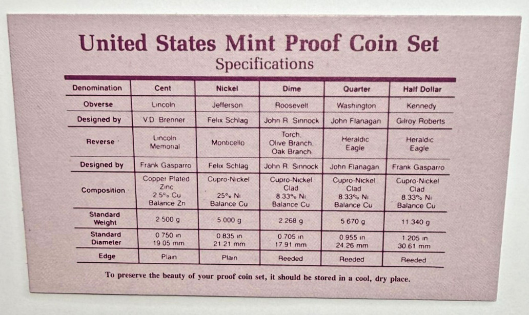 1992 Proof set. Genuine. complete and original as issued by US Mint.