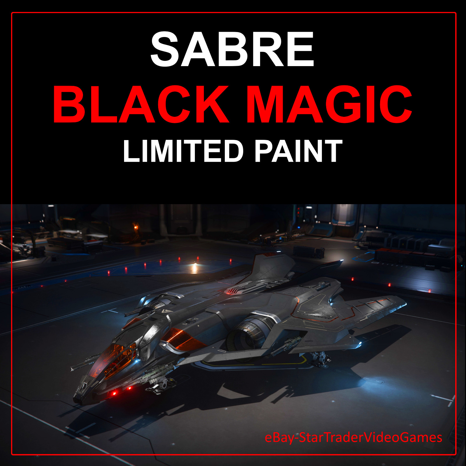 STAR CITIZEN PAINTS - SABRE BLACK MAGIC Limited Paint / Skin