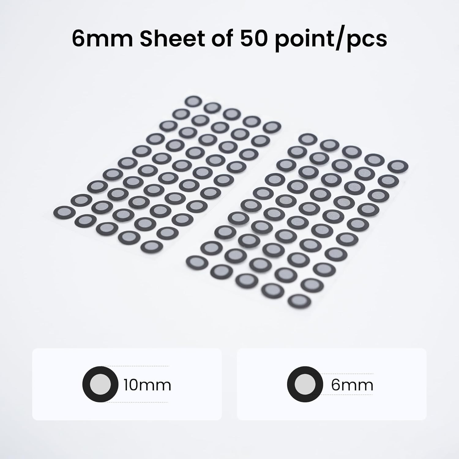 6 Mm 3D Scanning Marker Dots for 3D Scanners, 3D Tracking Dots, High Reflectivit