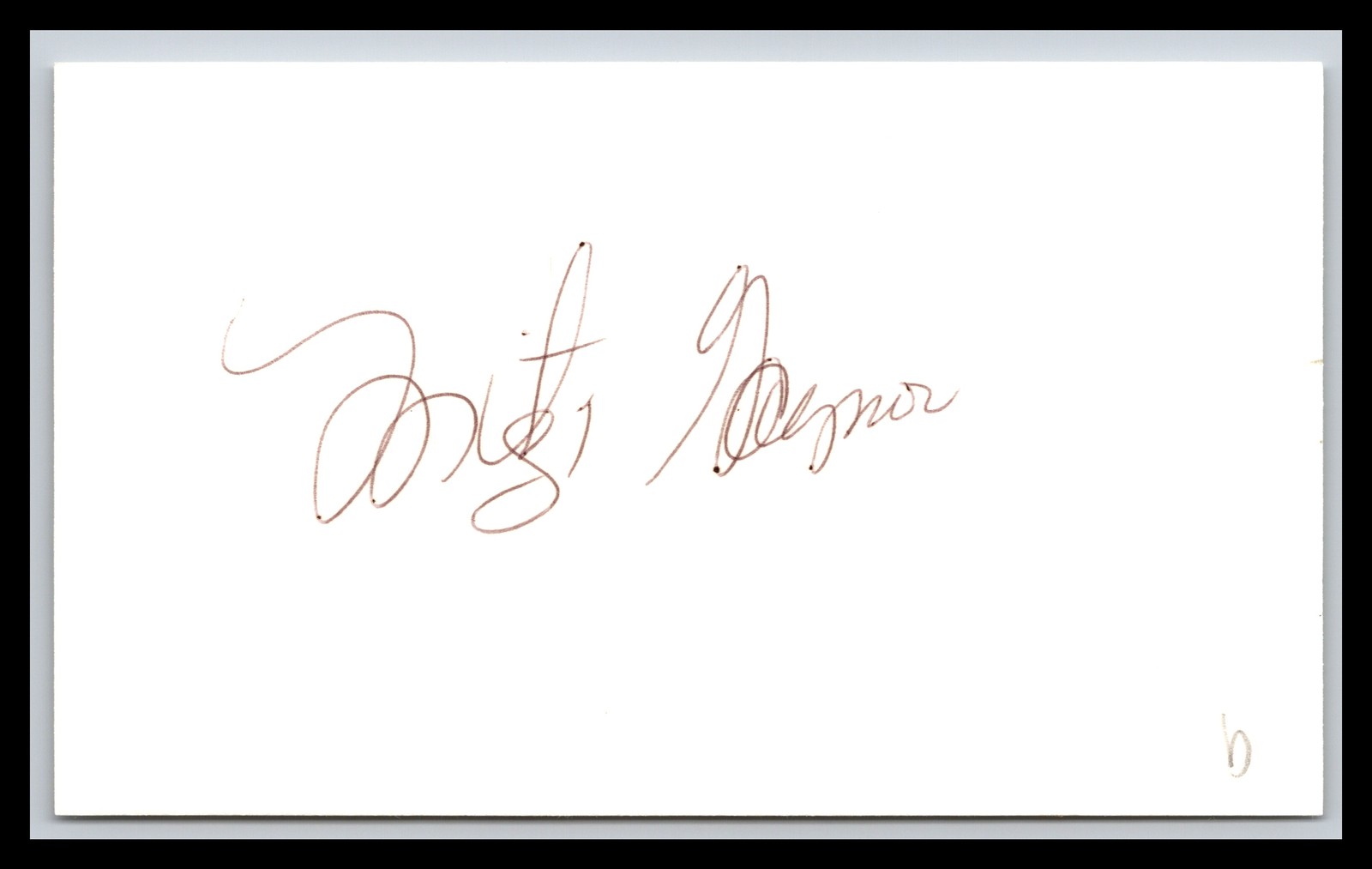 Mitzi Gaynor - Actress - 3x5 Card - Signed / Autograph (b)