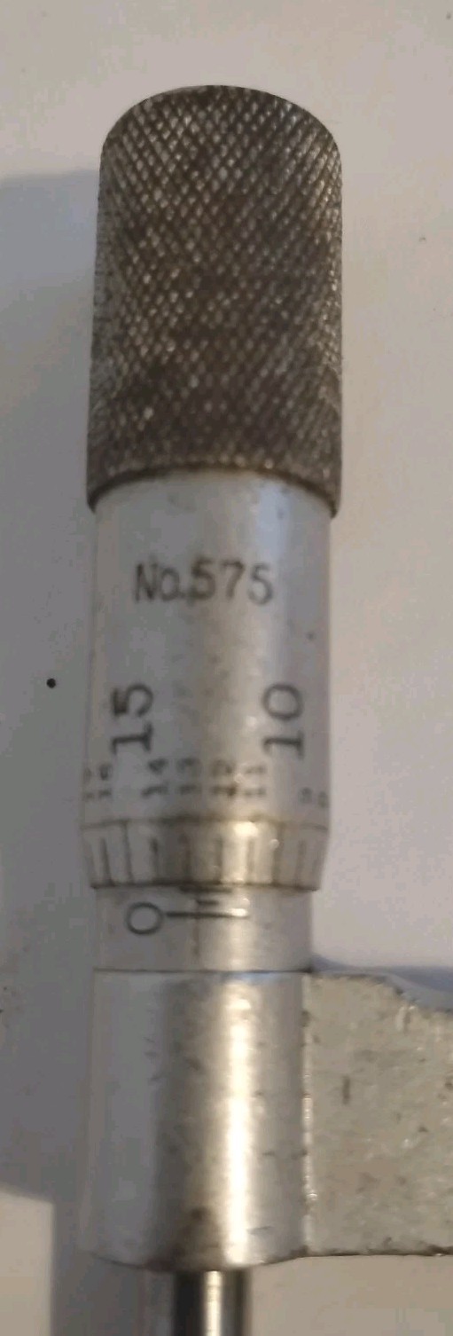 Vintage LS Starrett Co No. 575 Thread Micrometer 0-1" Range