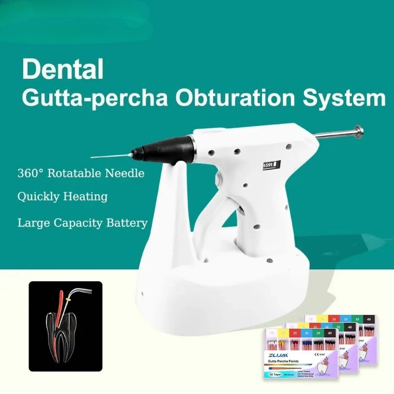 Pro 2in1 Dental Endo Obturation System OLED LCD Display Filling Gun with 4 Tips