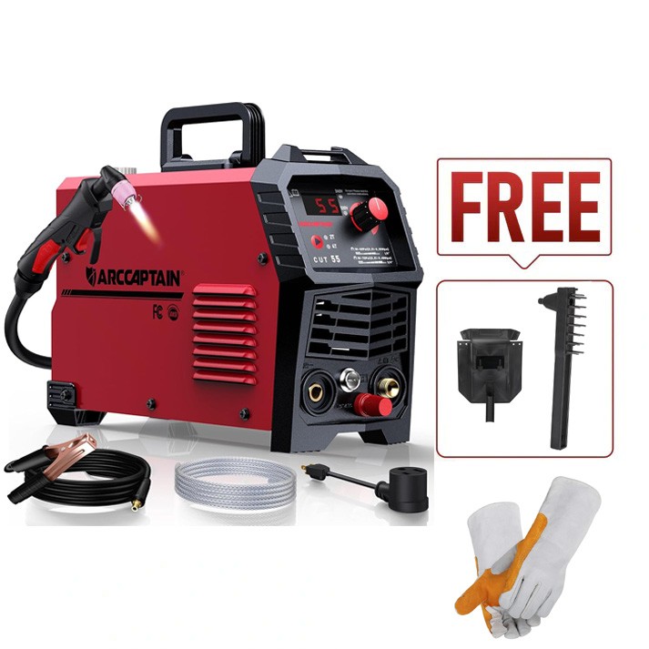 ARCCAPTAIN Non-Touch HF Pilot Arc 55A Plasma Cutter Dual Volt 1/2" Clean Cut KIT