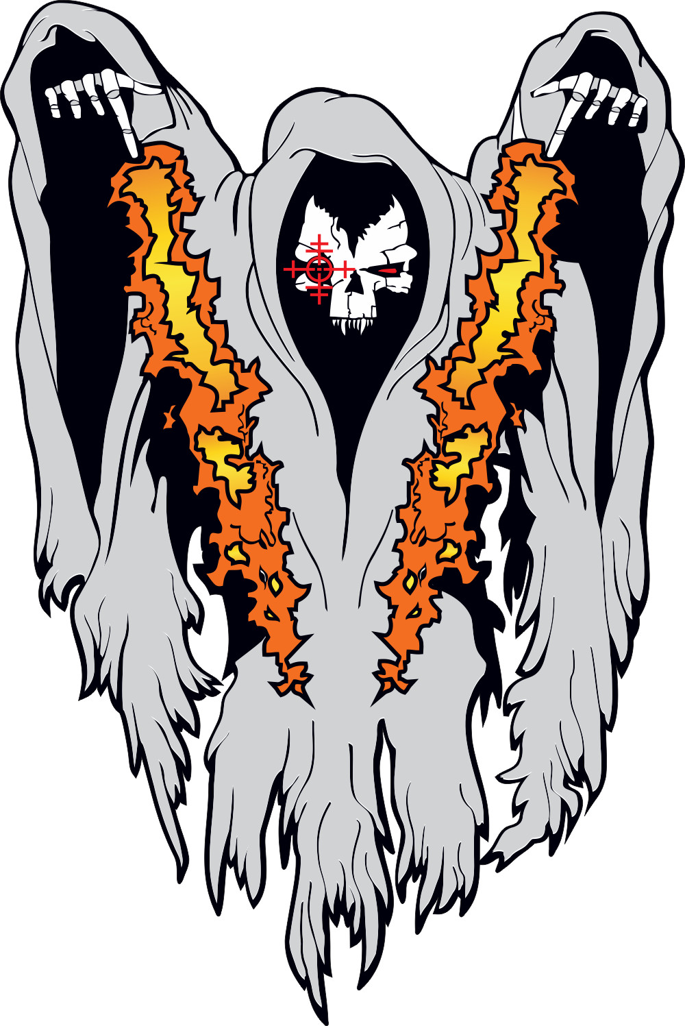 Lockheed / Boeing AC-130U "Spooky" Gunship Decal - 2.67" Wide x 4.00" Tall Decal