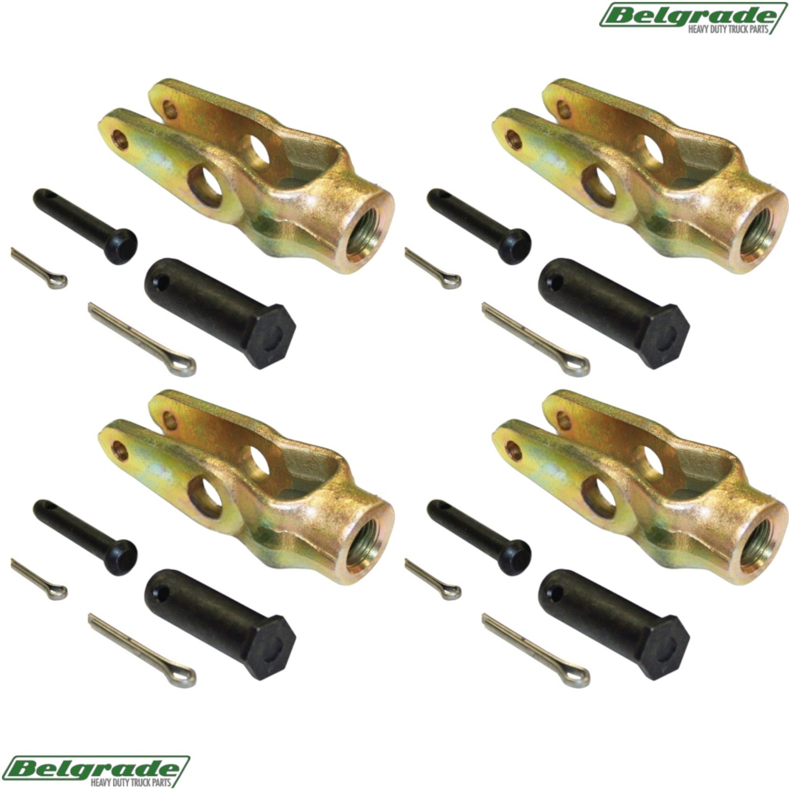 179.YK5005 Clevis Kit Meritor Slack Adjusters 5/8in-18 R810019 R801713 Pack of 4
