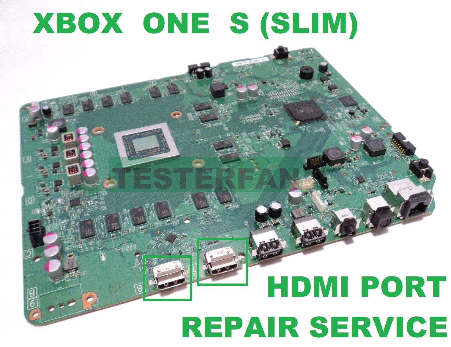 Fix Broken Microsoft Xbox One S/Slim System Motherboard HDMI Port Repair Service