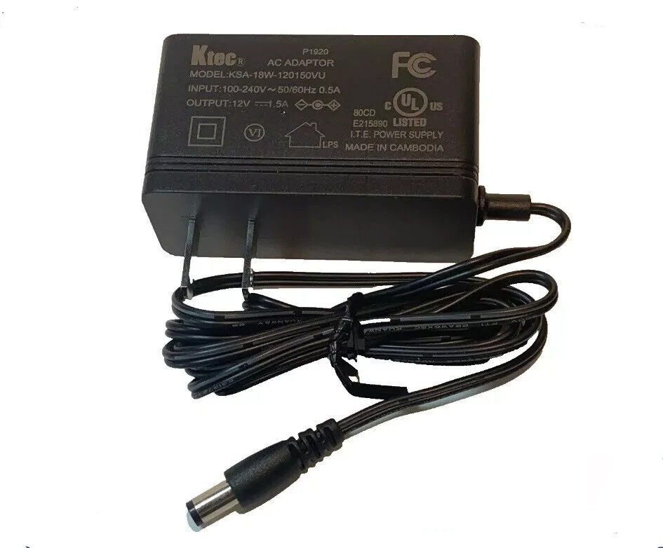 GENUINE LINKSYS ARRIS MOTOROLA KSA-18W-120150VU MR6350 MAX-STREAM AC1300 ADAPTER