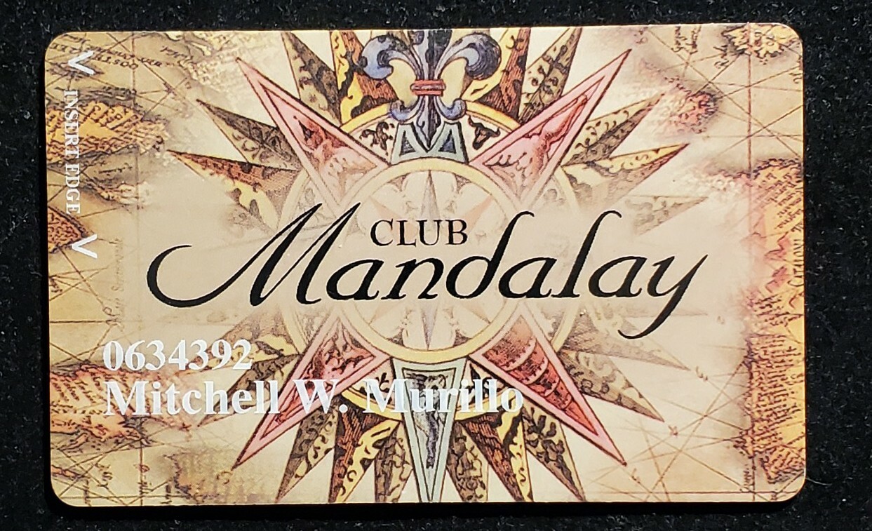 Las Vegas Casino Mandalay Club Player's Card cc1347