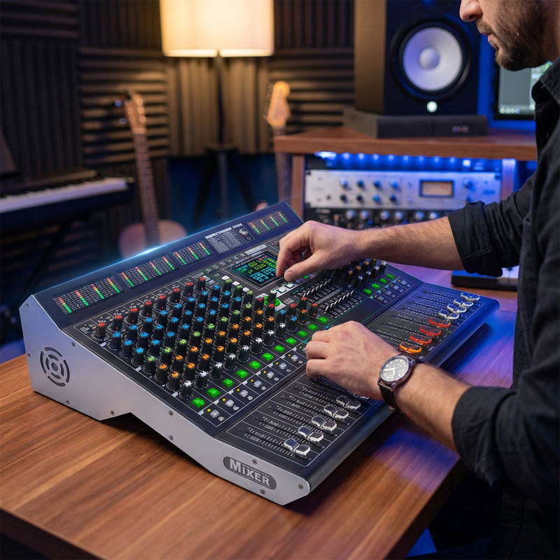 14-channel professional mixer with 99DSP effects / Bluetooth / USB connectors