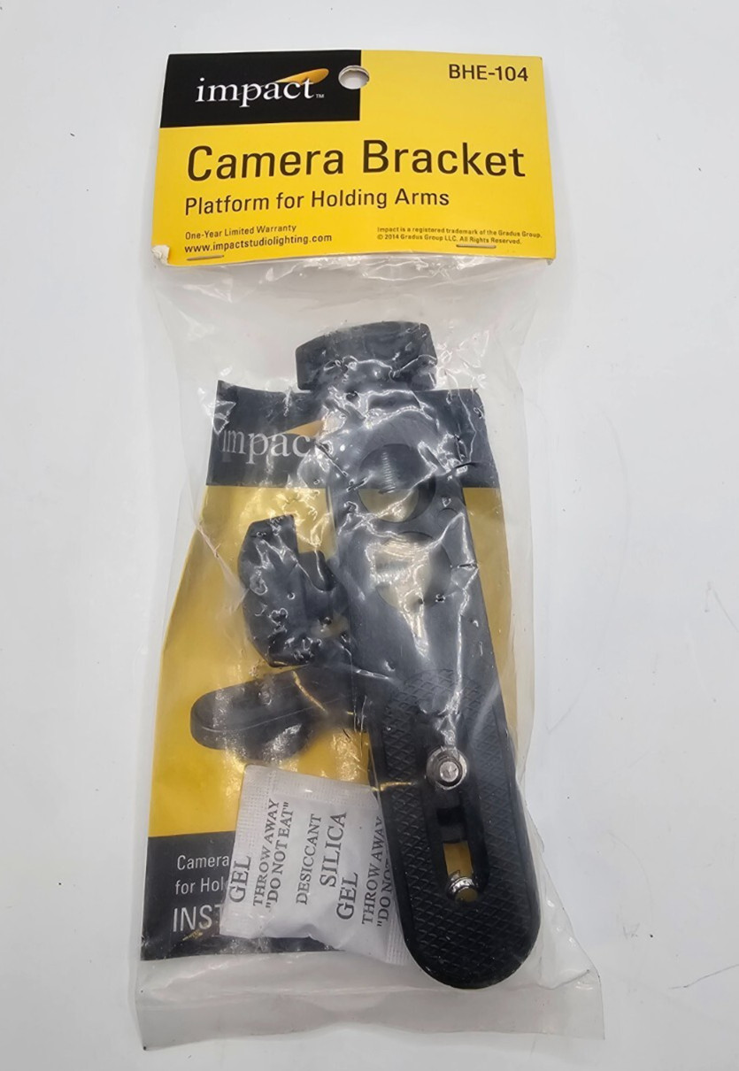 IMPACT BHE-104: Camera Bracket Platform for Flex Arm, Black