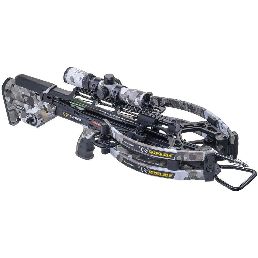 TenPoint TX Ultra 26.5 Crossbow pkg MAXX RangeMaster 100 Scope Vektra Camo