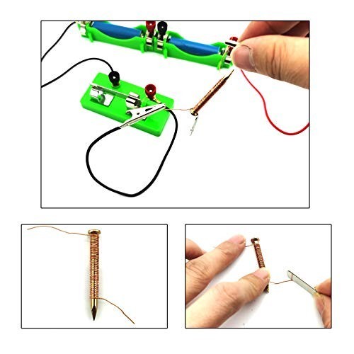 DIY Physics Experiment Kit - Electromagnet & Basic Electricity Circuit Model for