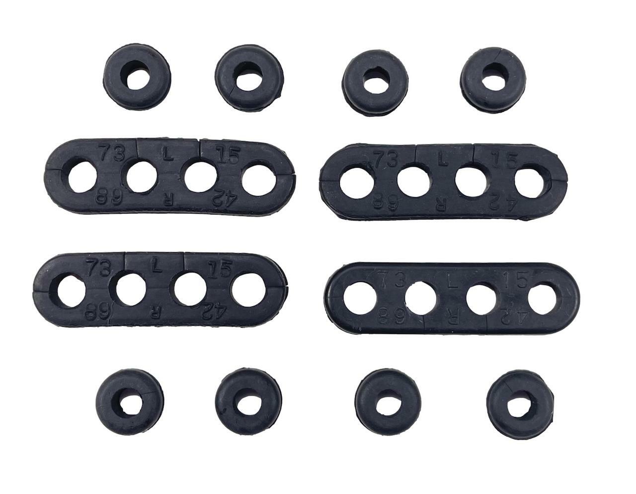 55 Chevy V-8 Spark Plug Wire Rubber Grommet Set 1955 Chevrolet New