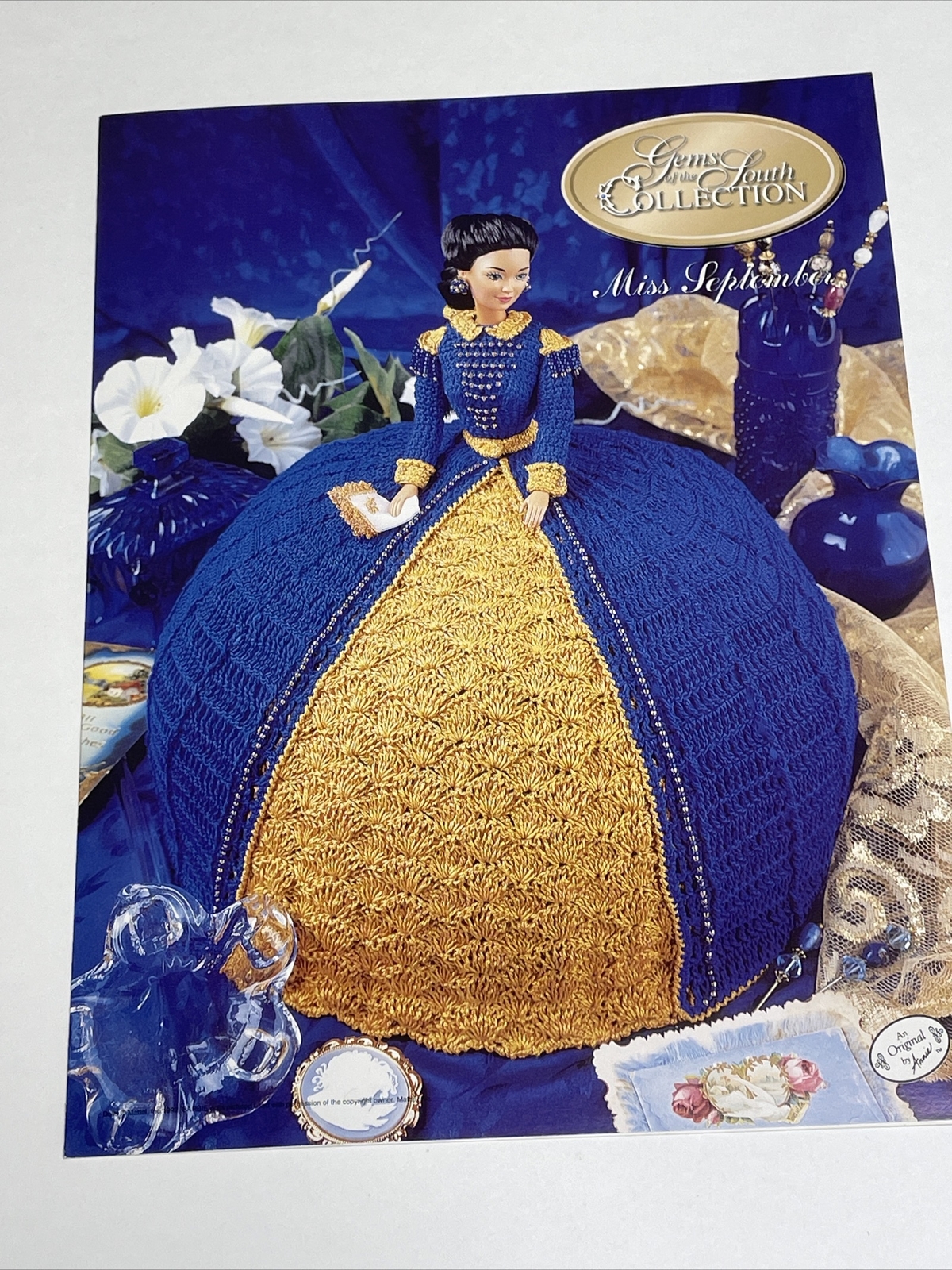 Miss September Gems of the South 11 1/2" Fashion Doll Dress Crochet Pattern