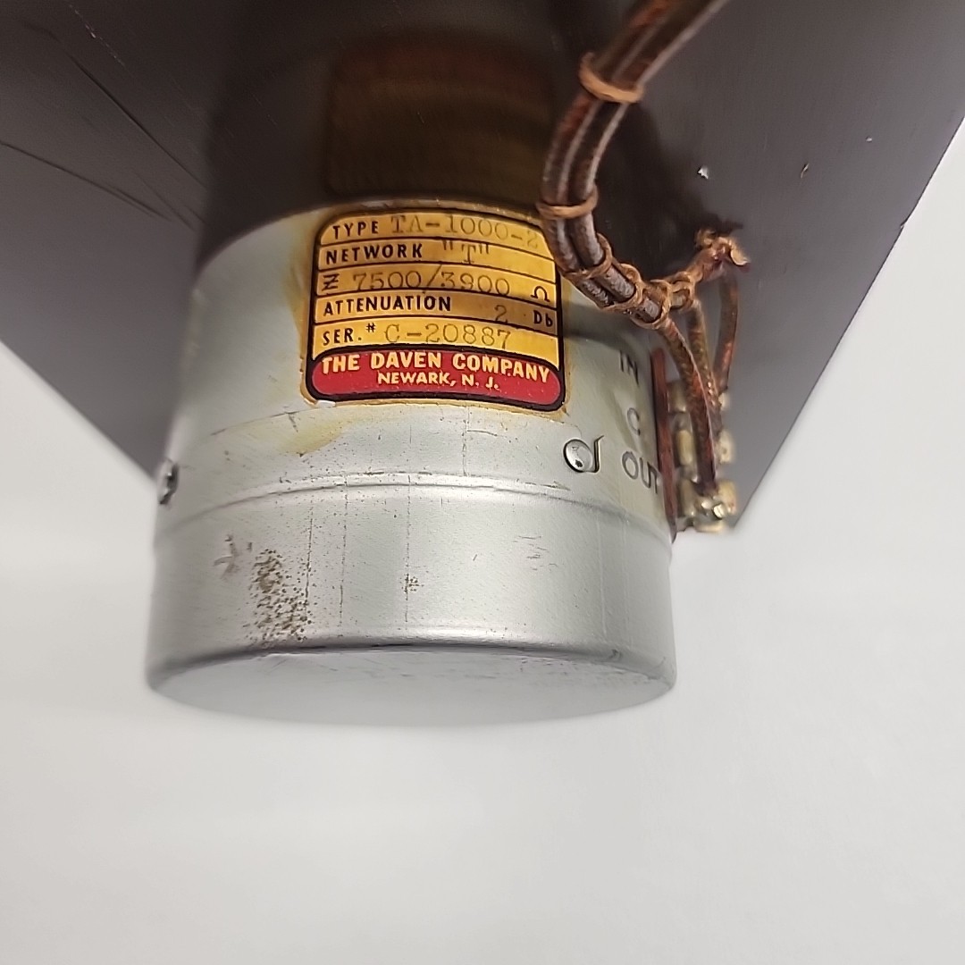 Western Electric VU Meter Rack Mount With Attenuator And Line Switch-Raytheon