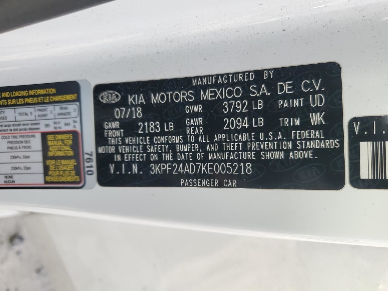 FORTE 2019 Glove Box 4729590