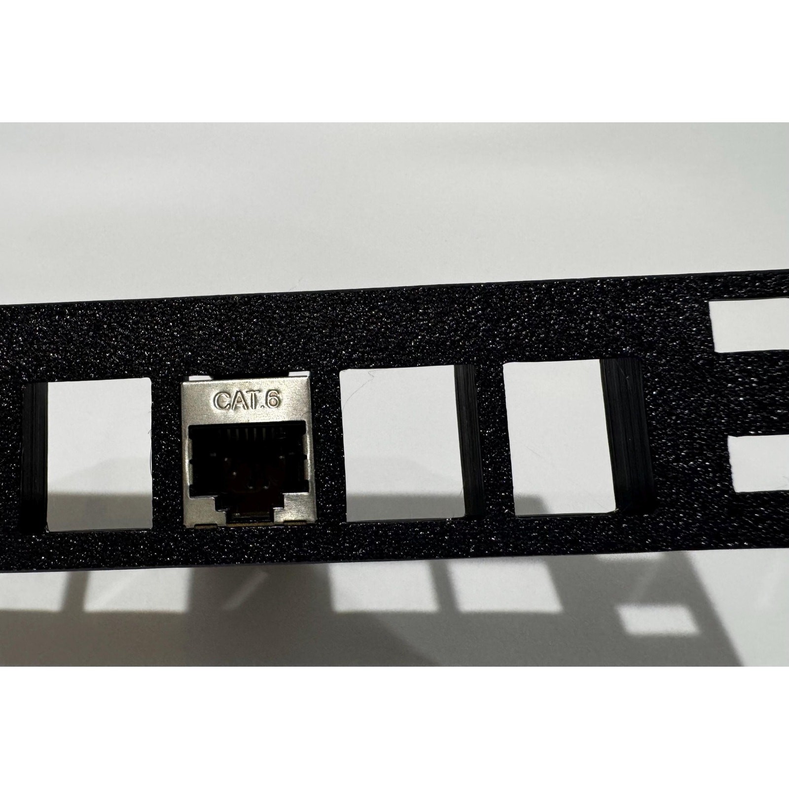 10" Network rack plate for keystone jacks
