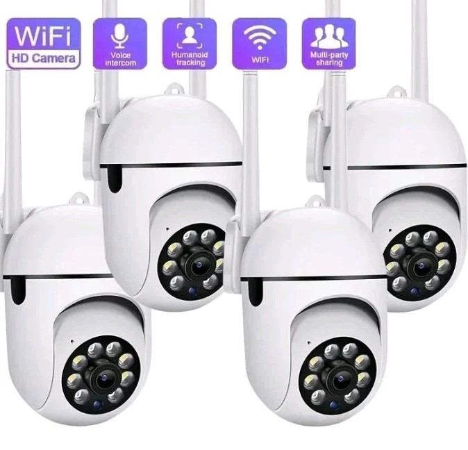 4-Pack Wireless 5G WiFi Security Camera System Smart Outdoor Night Vision 1080P