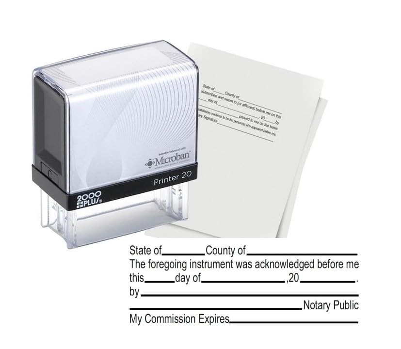 Handy Stamps Professional Acknowledgement Notary Stamps Self Inking Stamp for...