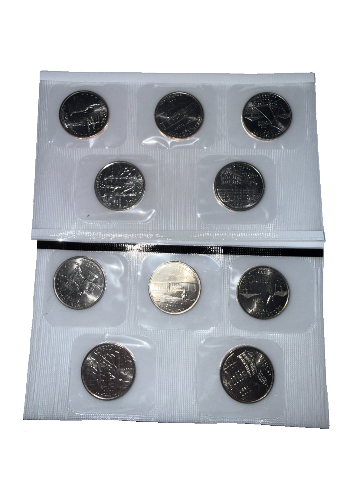 2001 US Uncirculated Mint Set | 20 Coins P & D Folders | As Pictured