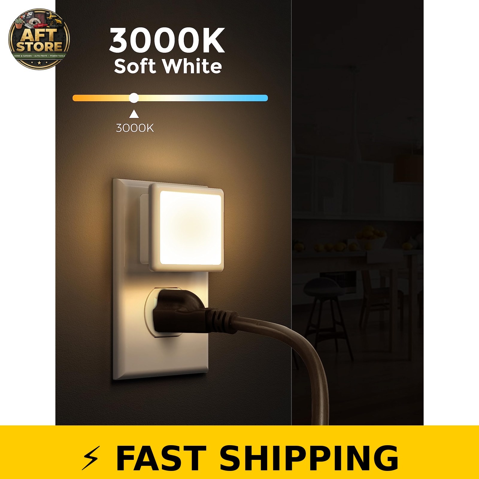 L LOHAS LED Night Lights Plug into Wall 2-Pack, 0.3W