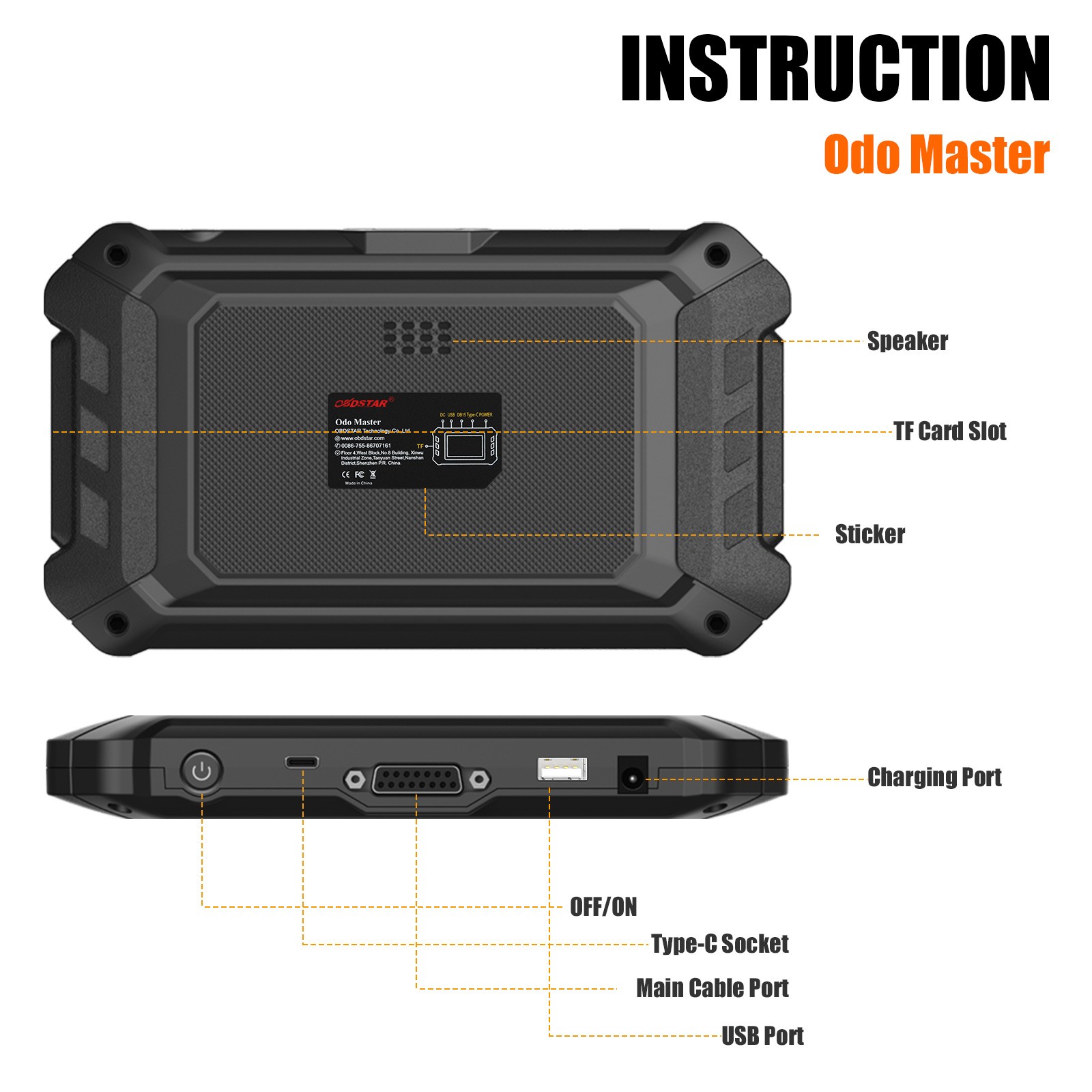 OBDSTAR ODO Master Full for Odo.meter Adjustment/ Oil Reset/ OBDII Functions US